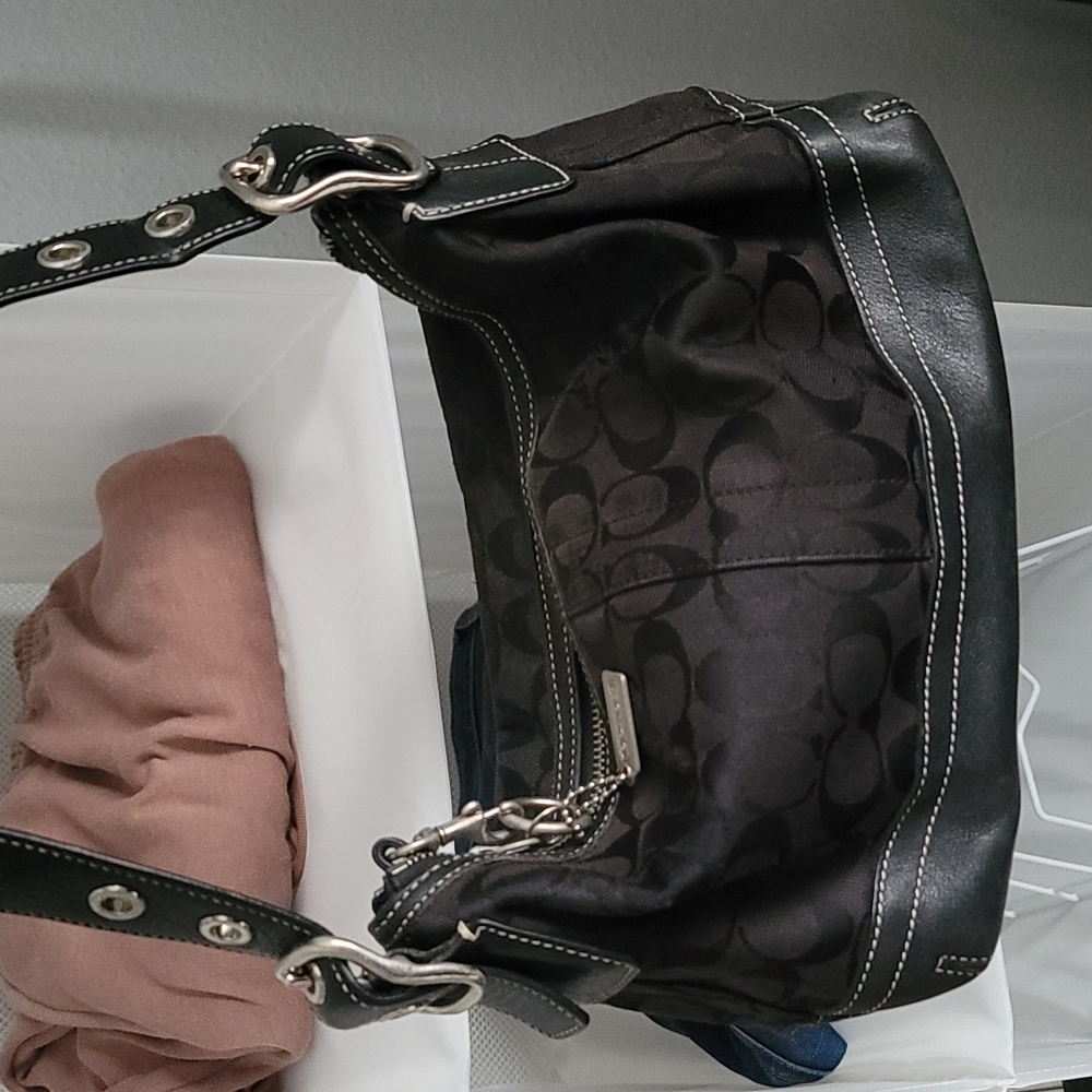 Black small coach bag